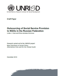 Outsourcing of Social Service Provision to NGOs in the Russian Federation